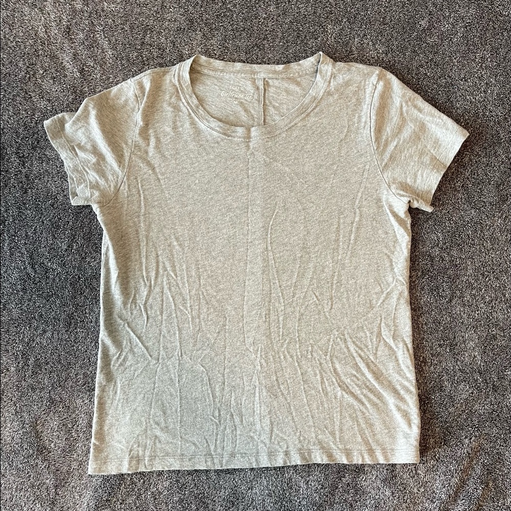 JCrew Girlfriend Tee in Grey